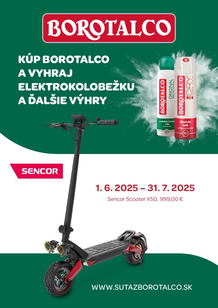 SÚŤAŽ!!! Zapojte sa do súťaže s Borotalco a vyhrajte skvelé ceny s vašim obľúbeným dezodorantom!